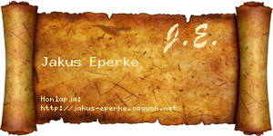 Jakus Eperke névjegykártya